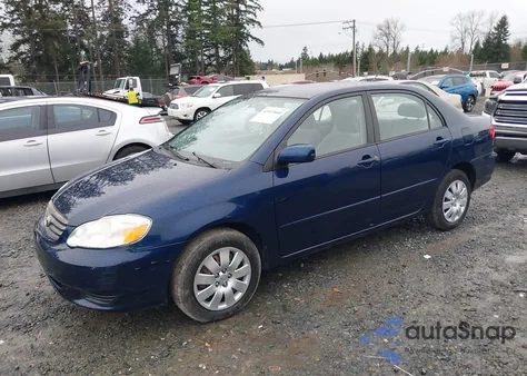 2003 Toyota Corolla Le from USA, damaged, VIN 2T1BR38E73C152707